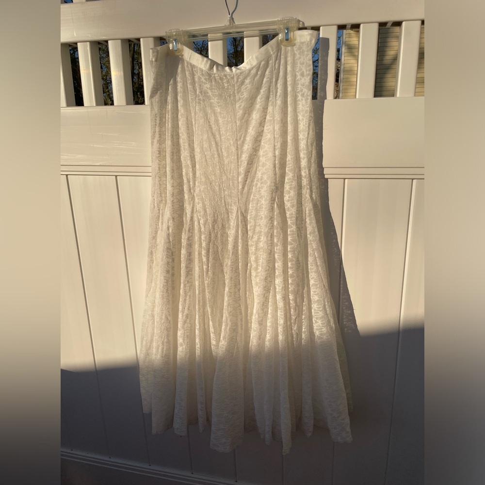 NWT Free People Intimately|KISS KISS HALF SLIP Maxi skirt Shear lace XL Festival - Picture 7 of 8